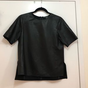 Vince Leather Tshirt